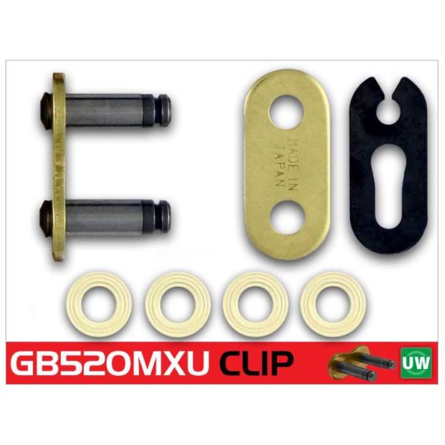 RK Chain GB520MXU-CL GB520MXU-CLIP - Gold