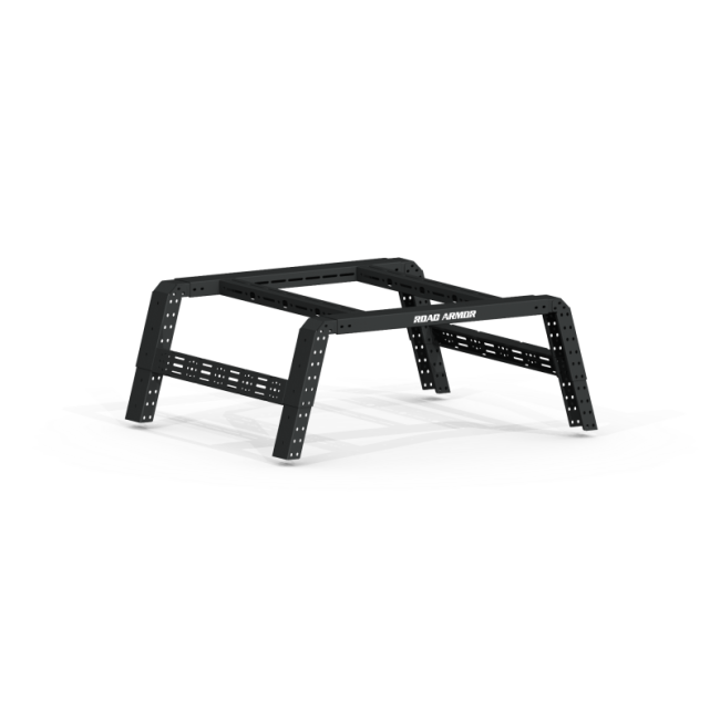 Road Armor 600BRS59B Universal 5-1/2-6ft Full-Size Beds TRECK Adj Bed Rack - Tex Blk (w/o Brackets)