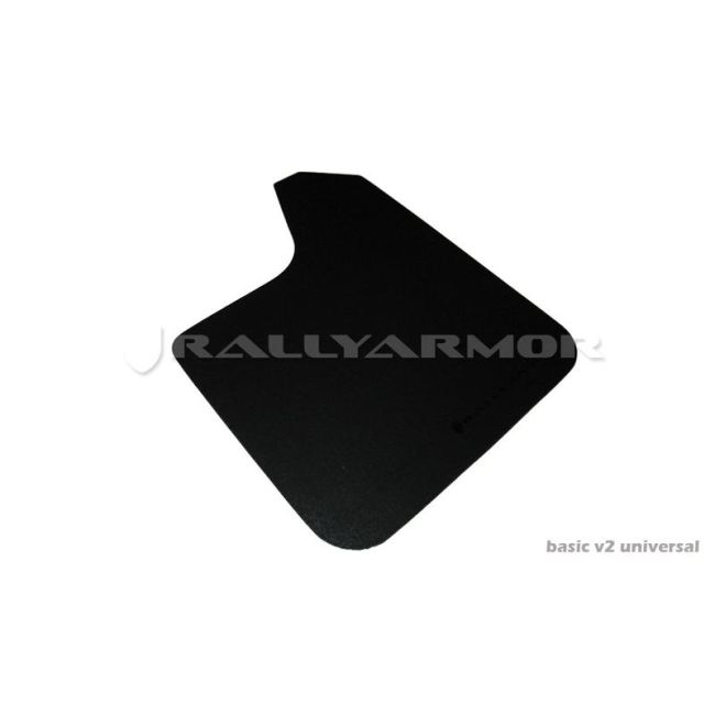 Rally Armor MF12-BAS-BLK-LRT Black Mud Flap/Black Logo