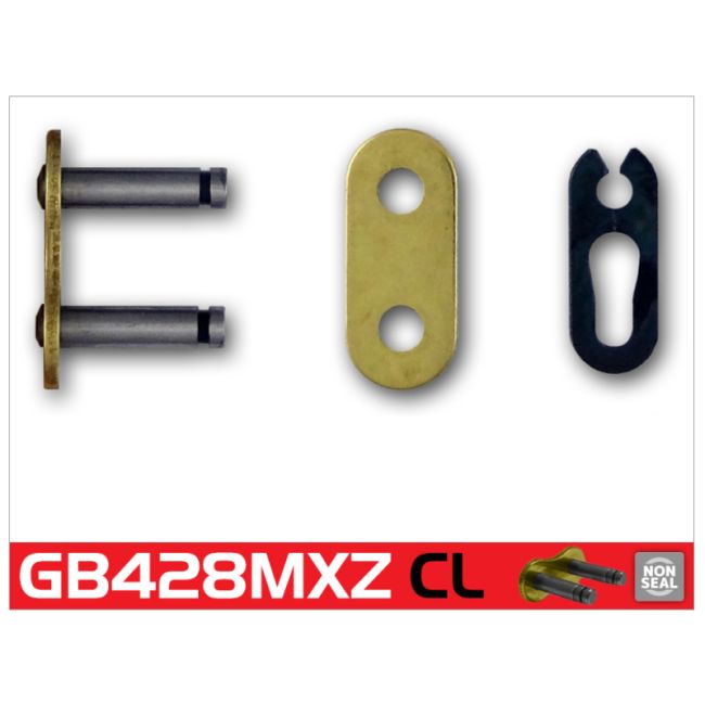 RK Chain GB428MXZ-CL GB428MXZ Clip Link - Gold