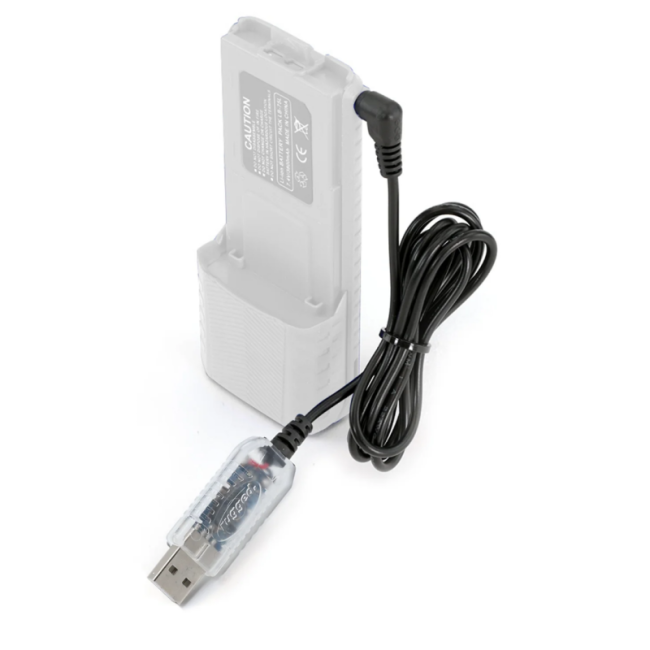 Rugged Radios USB-BAT-RH USB Charging Cable for R1 - V3 - GMR2 and GMR2 PLUS Handheld Radios