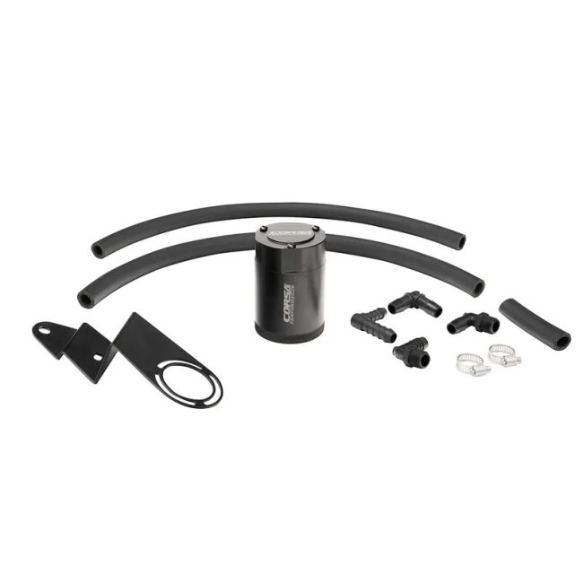 Corsa Performance CC0020 CORSA Performance 3 oz. aluminum oil catch can with mounting bracket