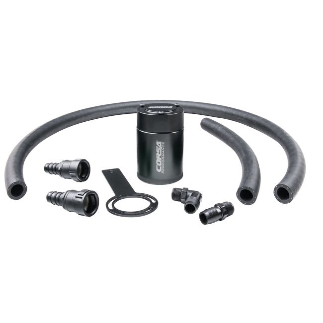 Corsa Performance CC0002 CORSA Performance 3 oz. aluminum oil catch can with mounting bracket