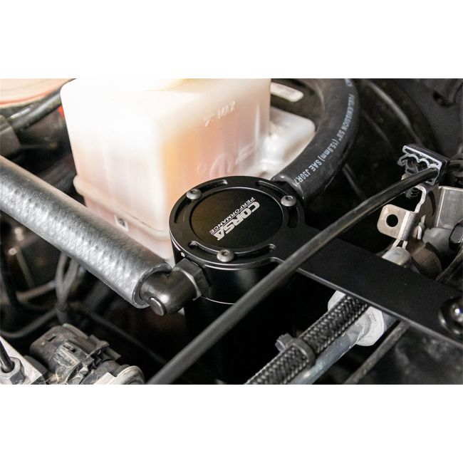 Corsa Performance CC0002 CORSA Performance 3 oz. aluminum oil catch can with mounting bracket