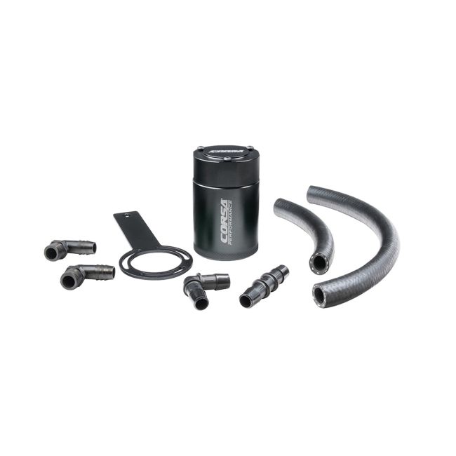 Corsa Performance CC0004 CORSA Performance 3 oz. aluminum oil catch can with mounting bracket