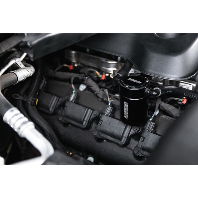 Corsa Performance CC0004 CORSA Performance 3 oz. aluminum oil catch can with mounting bracket