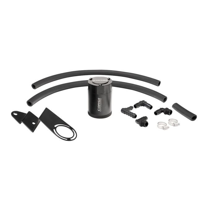 Corsa Performance CC0020 CORSA Performance 3 oz. aluminum oil catch can with mounting bracket