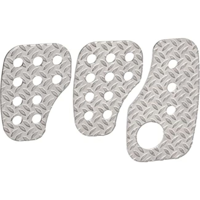 OMP RACING, INC. OMPOA0-1050 3 Pedal Set Knurled Aluminium