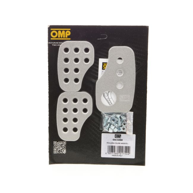 OMP RACING, INC. OMPOA0-1030 3 Pedal Set Smooth Aluminium