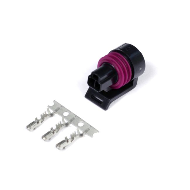 Haltech HT-030412 Delphi 3 Pin Pressure Sensor Connector Plug & Pins