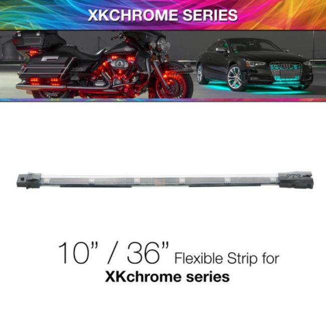 XKGLOW XK-4P-S-10 XK Glow 10in Multi Color Flexible Strip for XKchrome & 7 Color Series