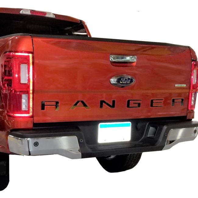 Putco 55554BPFD 19-20 Ford Ranger - Black Platinum Tailgate Letters RANGER
