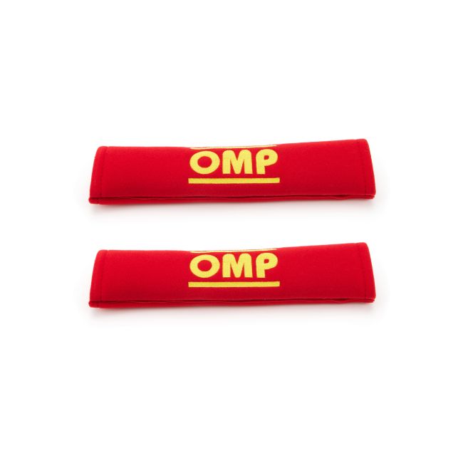 OMP RACING, INC. OMPDB0-0450-A01-061 Harness Pads Red Used w/ 2in Belts