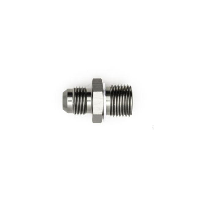 DeatschWerks 6-02-0615 6AN Male Flare to M16 X 1.5 Male Metric Adapter (Incl. Crush Washer) - Titanium