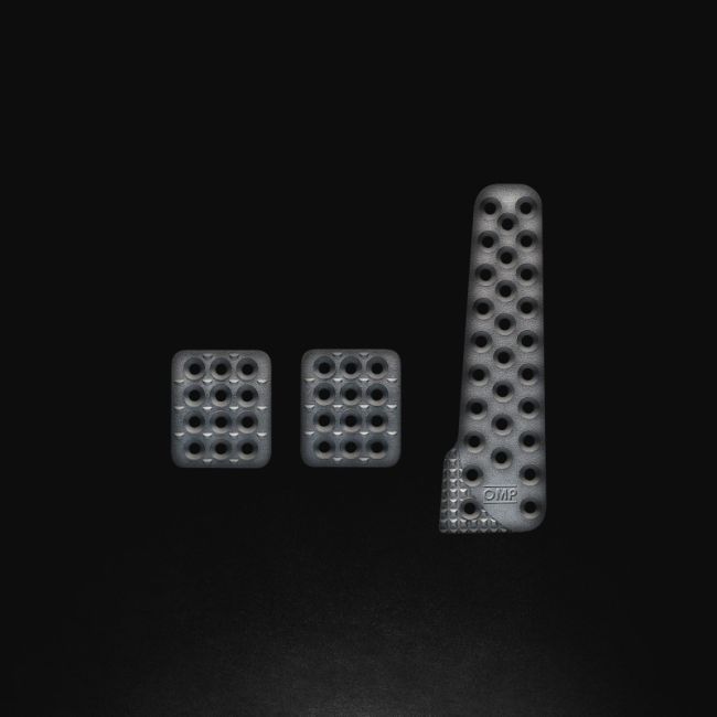OMP RACING, INC. OMPOA0-1030 3 Pedal Set Smooth Aluminium