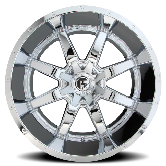 Aluminum Wheels 20X10 Maverick D536 8 On 170 Chrome 125.2 Bore -12 Offset Fuel Off Road Wheels