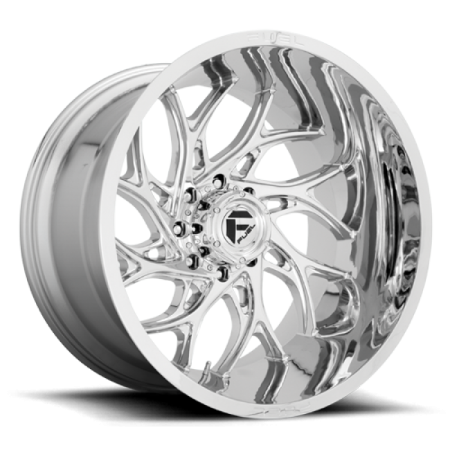 Aluminum Wheels 24X14 Runner D740 8 On 165.1 Chrome 125.2 Bore -75 Offset Fuel Off Road Wheels
