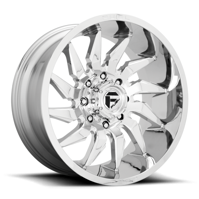 Aluminum Wheels 22X10 Saber D743 6 On 135 Chrome 87.1 Bore -18 Offset Fuel Off Road Wheels