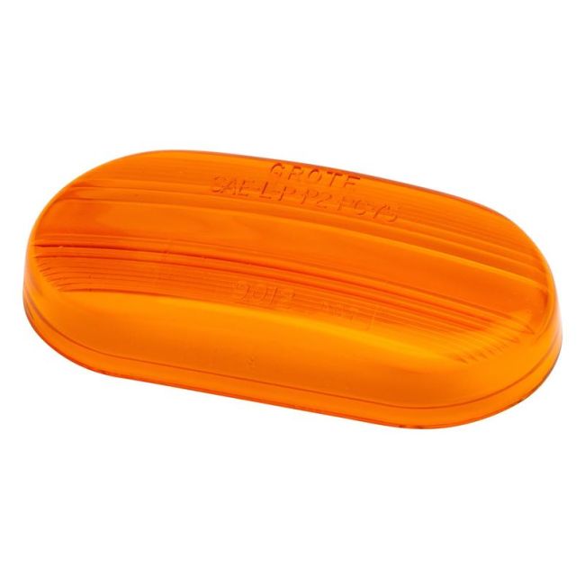 GROTE LIGHTING 90123 Clearance Marker Replacement Lenses, Single-Bulb Oval Lens, Amber