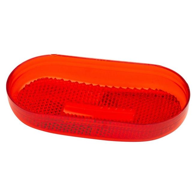 GROTE LIGHTING 90202 Clearance Marker Replacement Lenses, Two-Bulb Oval Lens, Red