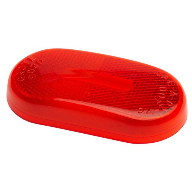 GROTE LIGHTING 90202 Clearance Marker Replacement Lenses, Two-Bulb Oval Lens, Red