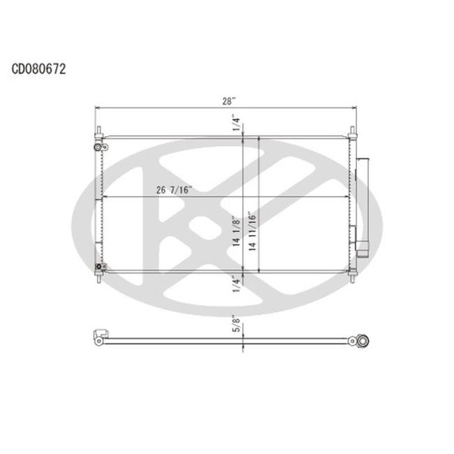 KOYORAD CD080672 Koyorad A/C Condenser CD080672