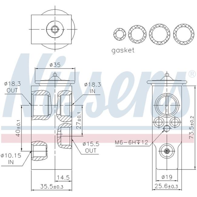 NISSENS 999357 Air Conditioning Expansion Valve