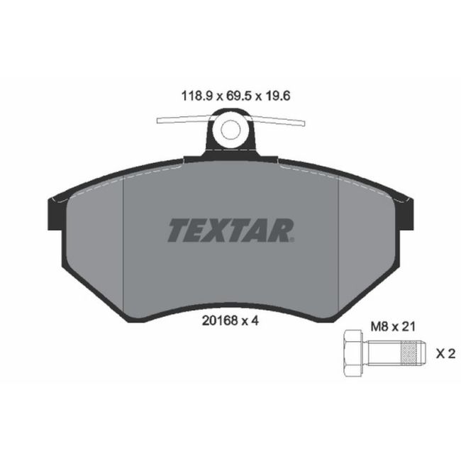 TEXTAR 2016804 Brake Pad Set