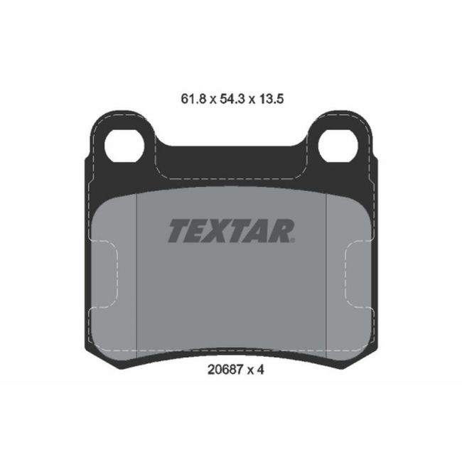 TEXTAR 2068703 Brake Pad Set