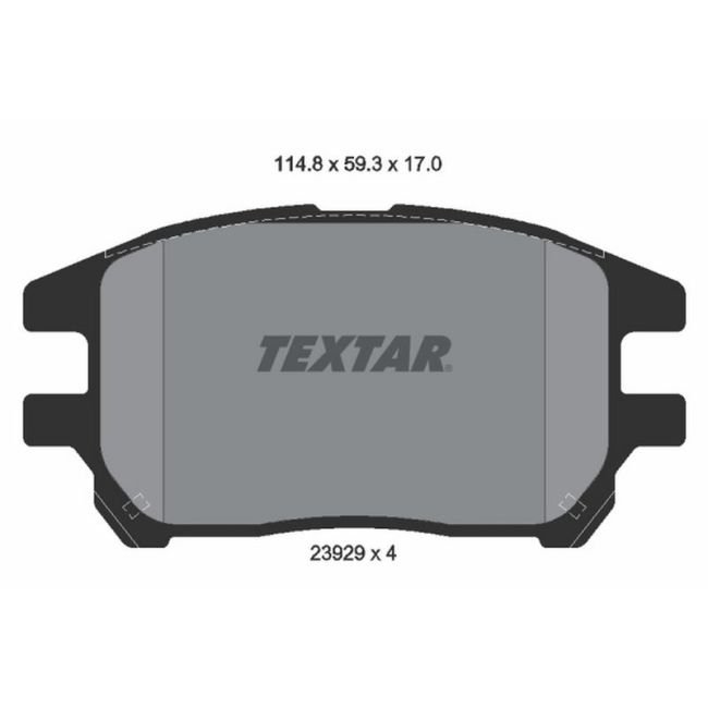 TEXTAR 2392901 Brake Pad Set