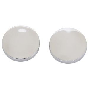 Kentrol 07-18 Jeep Wrangler JK Liftgate Button Covers Pair - Polished Silver