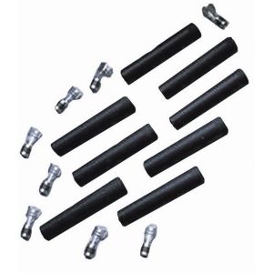Taylor Cable 46003 Straight Spark Plug Boot & Terminal Kit - Black