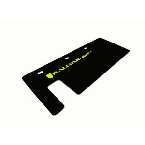 Rally Armor 15-16 Polaris Slingshot Rear Swingarm Mud Guard Black/Green Logo