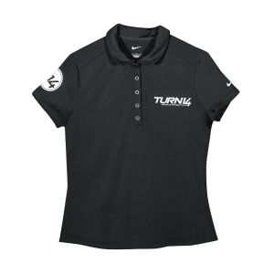 Turn 14 Distribution 9123 Womens Black Dri-FIT Polo - Large (T14 Staff Purchase Only)
