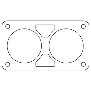 Cometic Chrysler Gen 3 6.1L 80mm Throttle Body Gasket .020in Fiber