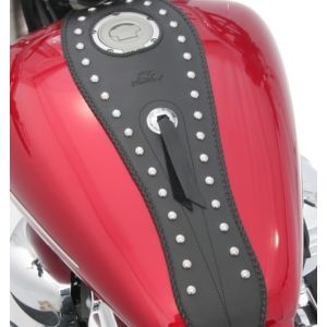 Mustang Motorcycle 93204 Mustang 07-17 Yamaha V-Star 1200,V-Star 1300 Tourer,V-Star 1300 Deluxe Tank Bib w/Studs- Black