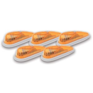 Pacer Performance 20-206 LED Amber Teardrop Hi-5 Cab Roof Light Kit