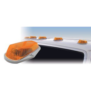 Pacer Performance 20-226 LED Amber Hi-5 Cab Roof Light Kit, 80-96 Ford Style