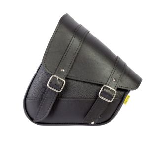 Willie & Max 59776-00 HD Softails, Yamaha Road Stars, Kawasaki Vulcan 900, Suzuki C50 Swingarm Bag - Black