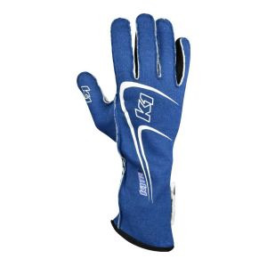 K1 RACEGEAR K1R23-TR1-B-2XS Glove Track 1 Blue XX- Small Youth