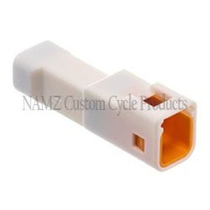 NAMZ NJST-02P JST 2-Position Male Connector Tab w/Wire Seal
