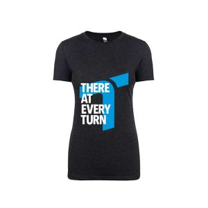 Turn 14 Distribution 9044 Ladies Black T-Shirt  - XL