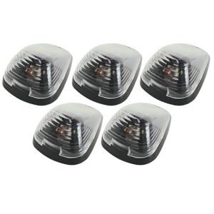 Pacer Performance 20-236C LED Clear Hi-5 Cab Roof Light Kit, 99-16 Ford Style