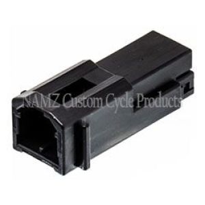 NAMZ NA-174460-2 AMP Multilock 2-Position Male Wire Cap Housing (HD 73102-96BK)