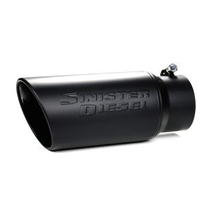 Sinister Diesel Universal Black Ceramic Coated Stainless Steel Exhaust Tip (4in to 5in)
