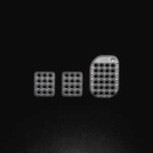 OMP RACING, INC. OMPOA0-1863 3 Pedal Set Sandblasted Aluminum