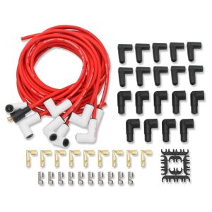 Pro Sidwinder Plug Wire Set w/Ceramic Boots Red