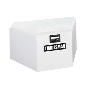 Tradesman Steel Trailer Tongue Storage Box (16in.) - White