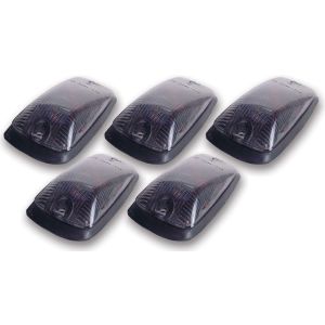 Pacer Performance 20-220S Smoke Hi-5 Cab Roof Light Kit, 88-02 GM Style