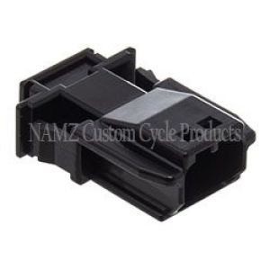 NAMZ NJ-2P51 JAE MX-1900 2-Position Male Black Pin Housing (HD 72905-11)